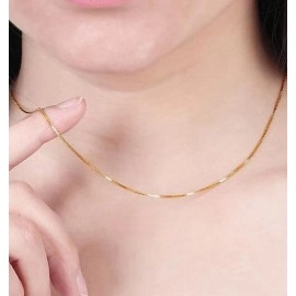 MxGxFam (45cm *1 mm) Small Box Chain Necklaces For..