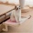 Hanging Pet Cat Bed Sturdy Wooden Hammock Sofa House Washable Removable Cat Window Hammock Sleeping Bed Perch Shelves