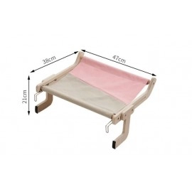 Hanging Pet Cat Bed Sturdy Wooden Hammock Sofa House Washable Removable Cat Window Hammock Sleeping Bed Perch Shelves