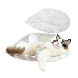 Cat Hammock Wall-mounted Bed Transparent Hammock Cat Furniture Kitten Wall Shelf For Playing Climbing Cat Pet Accessories