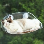 Cat Hammock Wall-mounted Bed Transparent Hammock Cat Furniture Kitten Wall Shelf For Playing Climbing Cat Pet Accessories