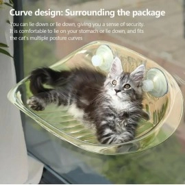 Cat Hammock Wall-mounted Bed Transparent Hammock Cat Furniture Kitten Wall Shelf For Playing Climbing Cat Pet Accessories