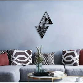 Silhouette wall art | Wall décor | Abstract Décor |wooden silhouette |Water Fall Art | shadow wall art | décor | Unique Décor